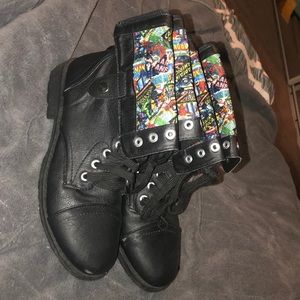 Marvel combat boots